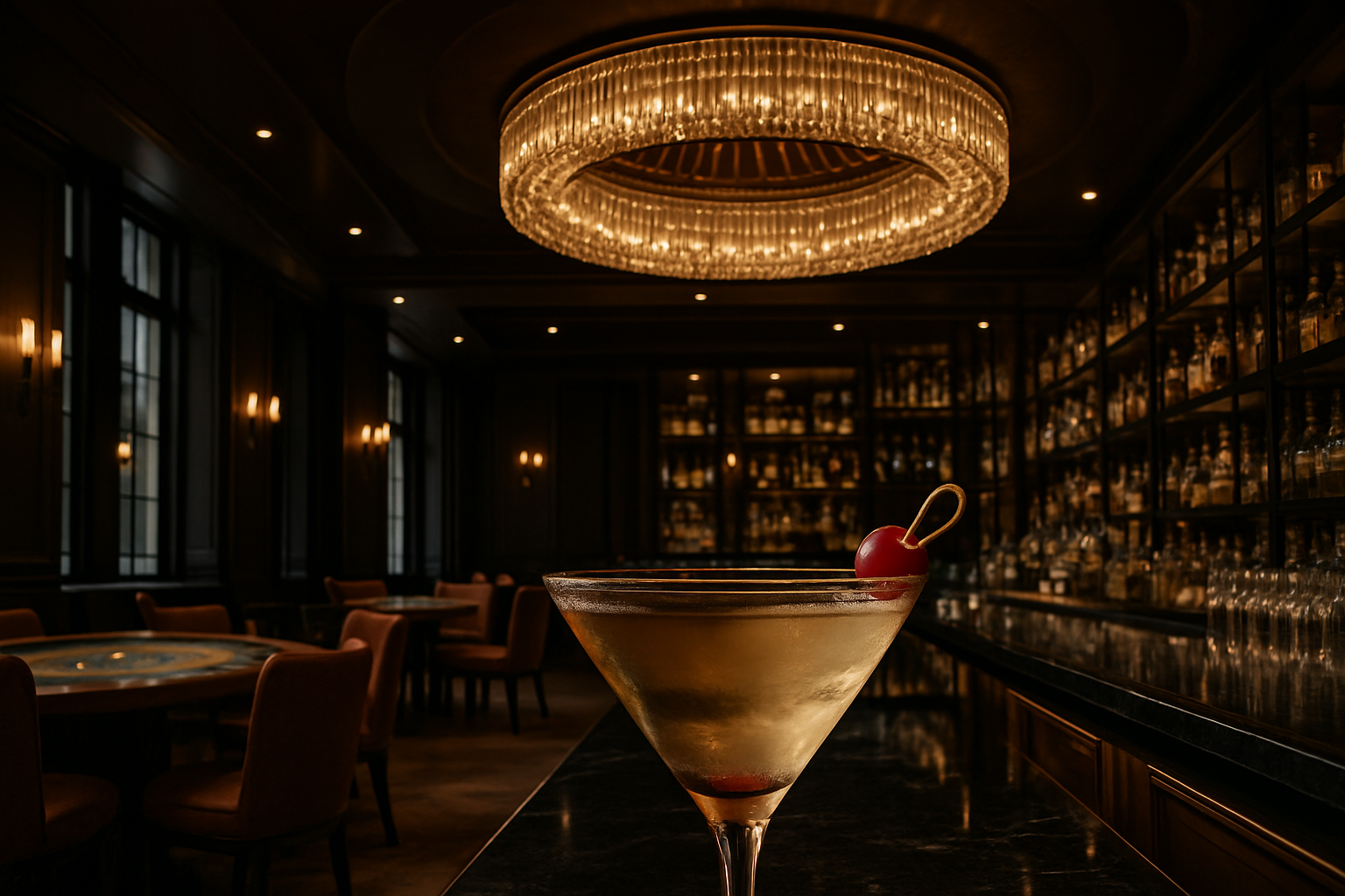 Luksusowy bar w hotelu